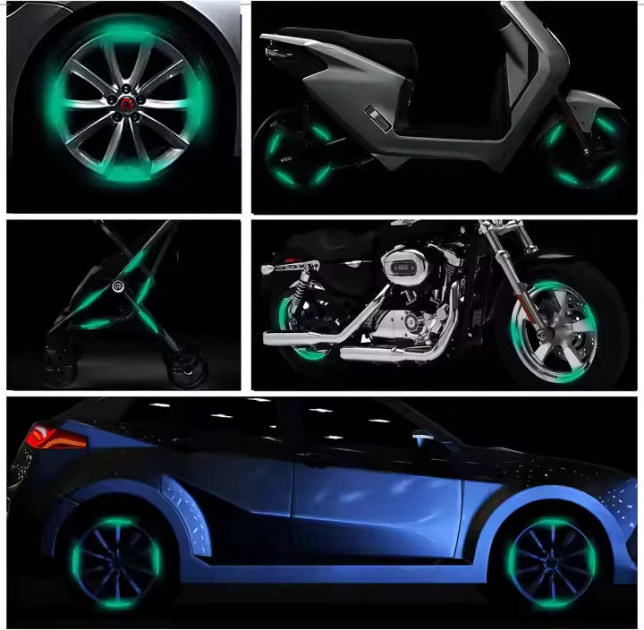 autocollants de roue colorés